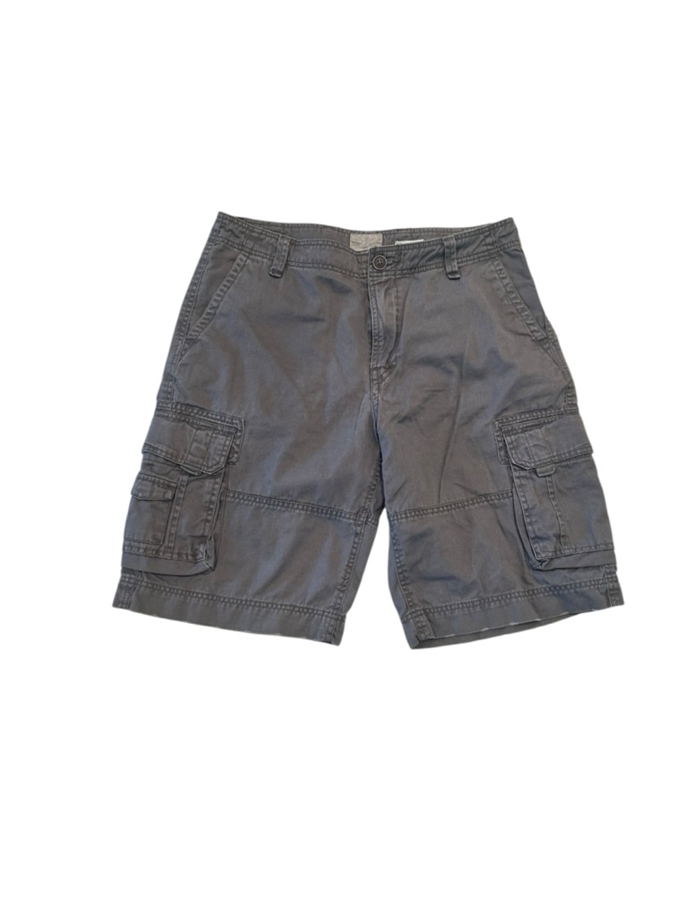 Public Opinion Men's Gray Cargo Shorts  Classic Utility Style size 33w